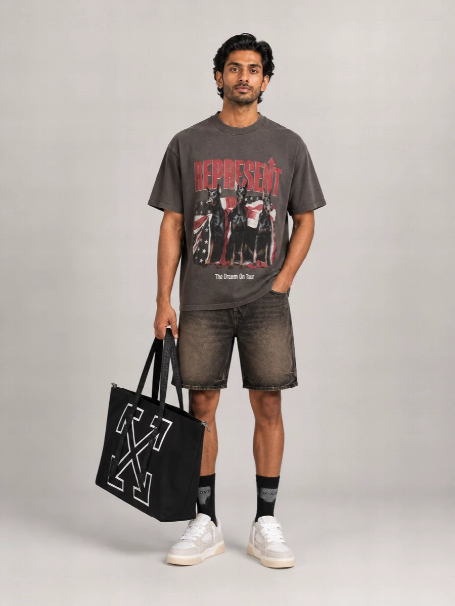 Represent Printed Cotton Short-Sleeve T-Shirt
