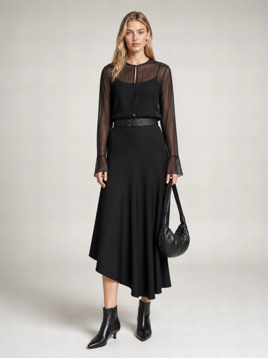 Our Legacy Midi Asymmetric Skirt