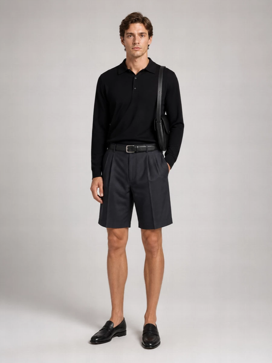 Lardini Linen Long-Sleeve Button-Down Shirt