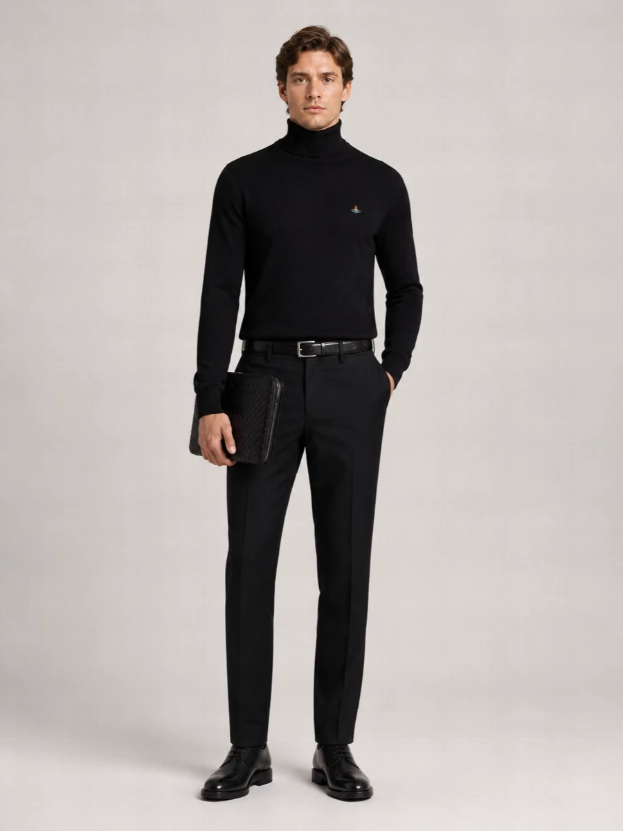 Vivienne Westwood Cotton Pleated Straight-Leg Trousers