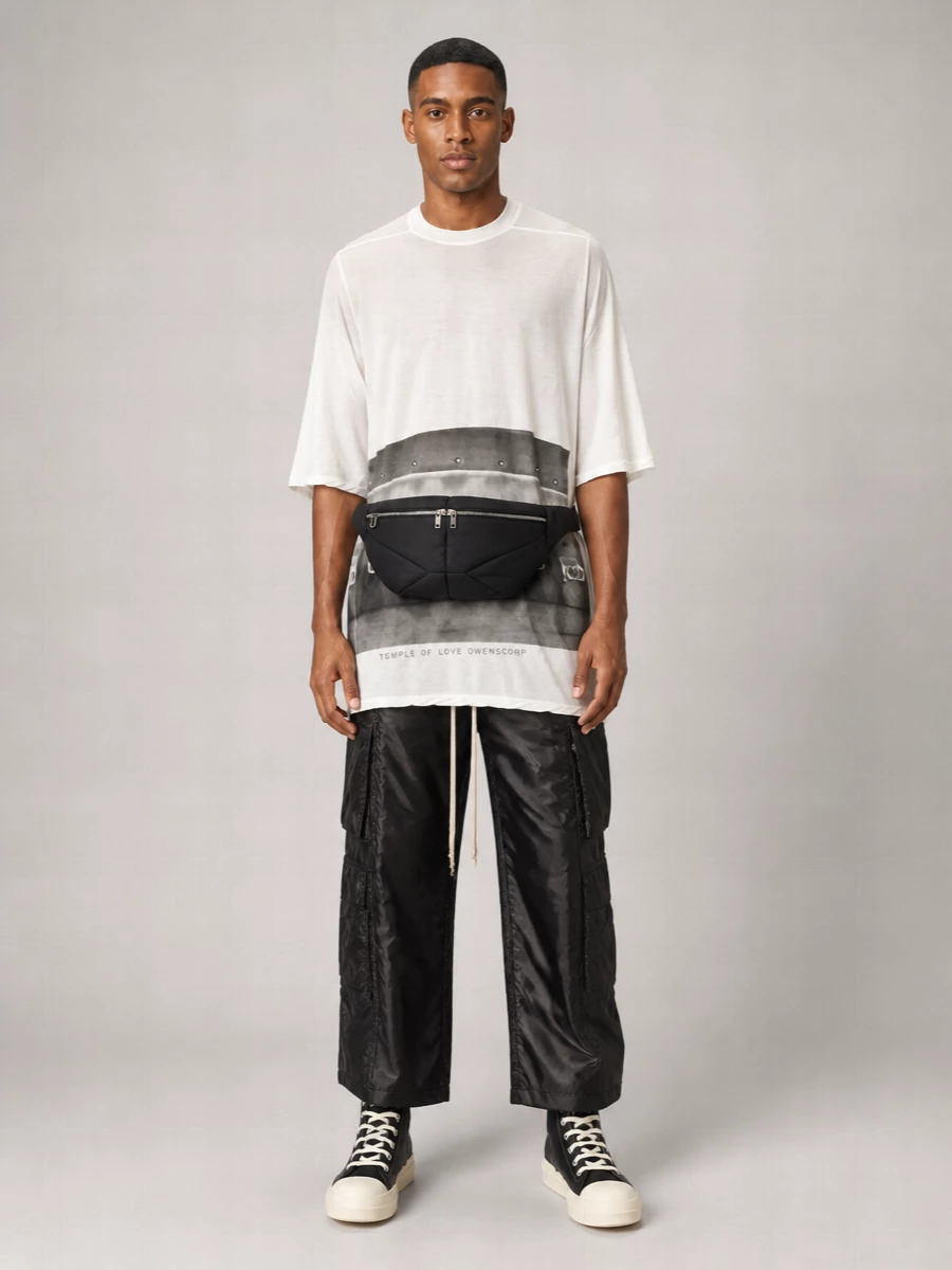 Rick Owens Nylon Cargo Trousers