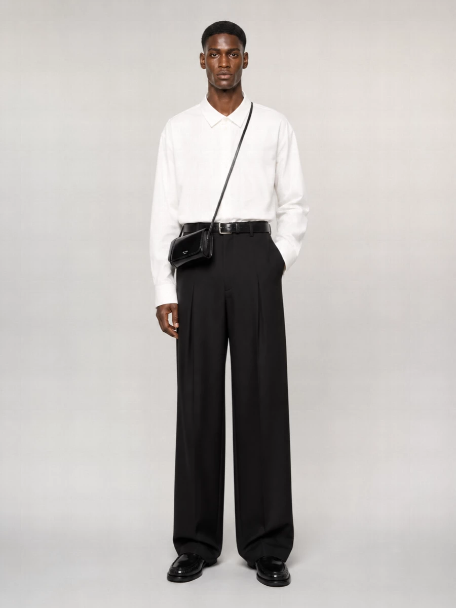 Loewe Cotton Wide-Leg Trousers