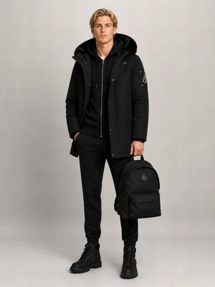 Moose Knuckles Down Fur Trimmed Puffer Parka