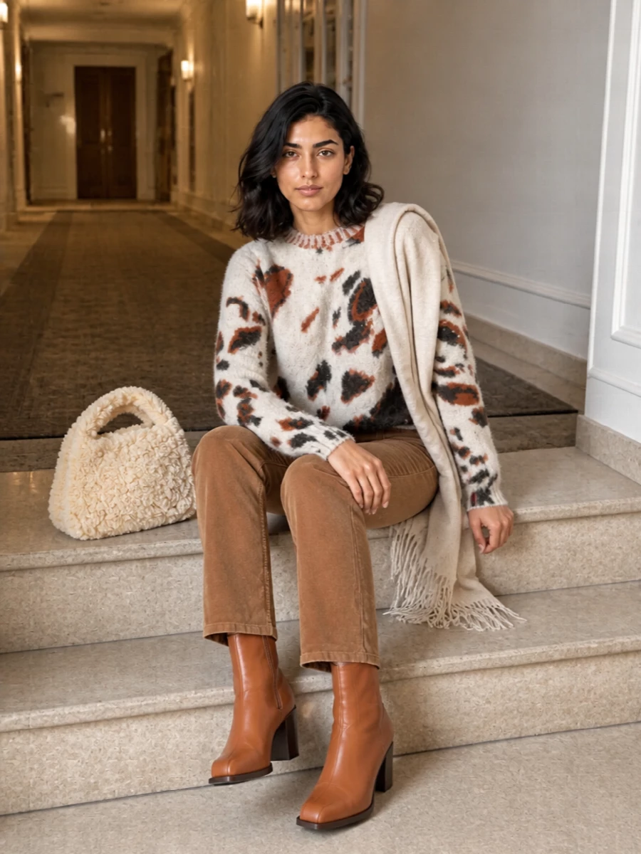 Stella mccartney jumper camel corduroy trousers