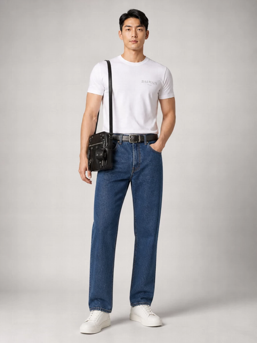 Balmain Straight-Leg Denim Jeans