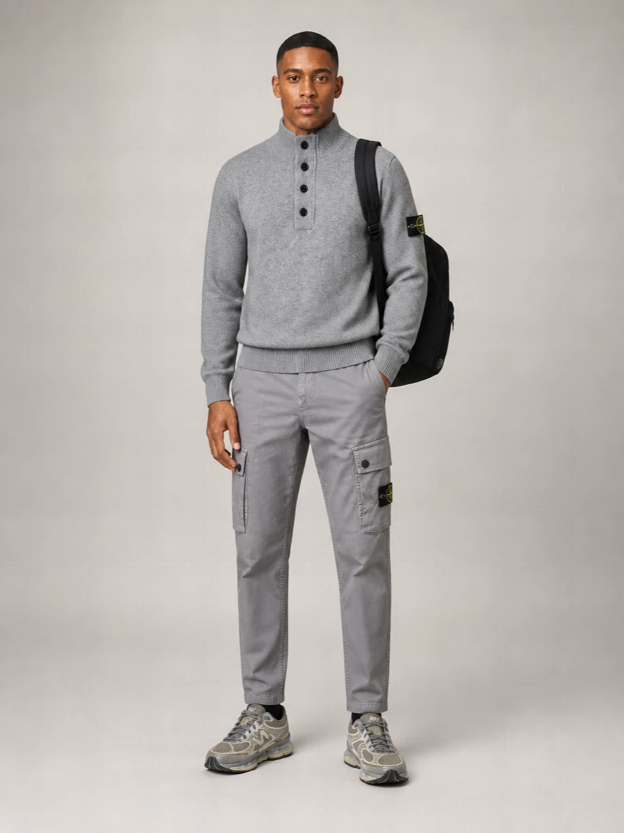 Stone Island Straight-Leg Pants