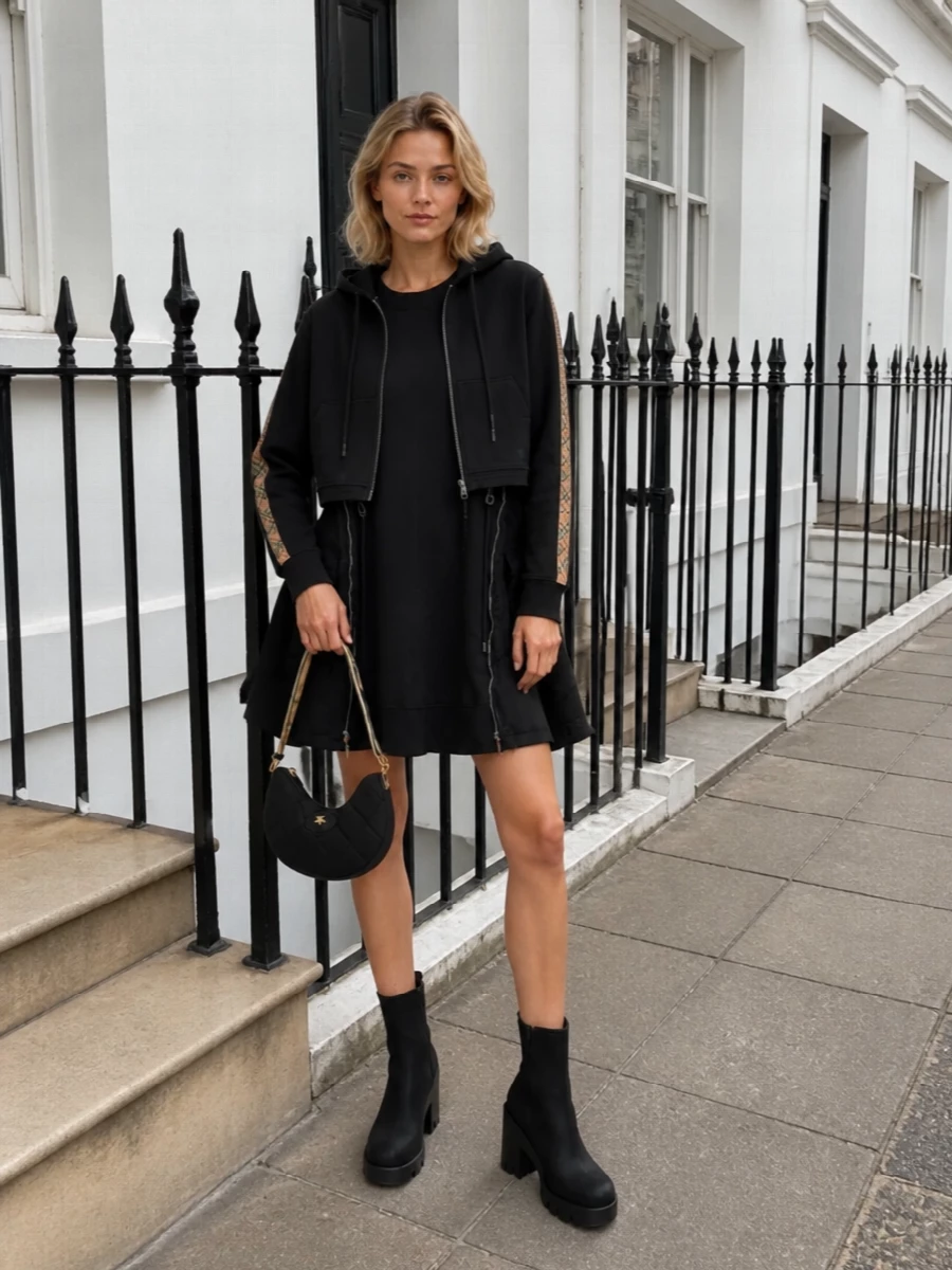 Burberry hoodie sacai sweatshirt dress ankle boots