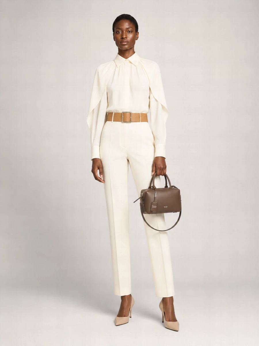 Max Mara Wool Straight Trousers