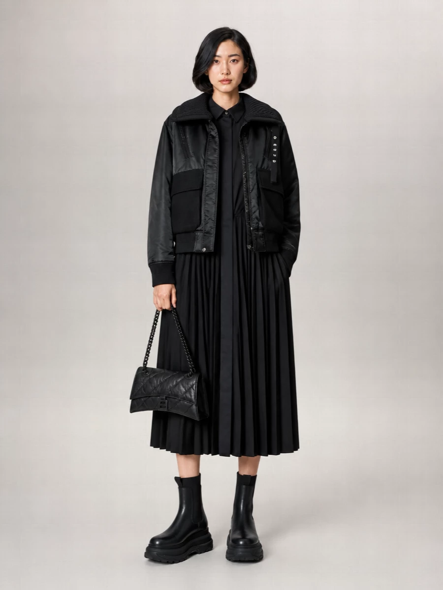 Sacai Nylon Oversized Coat