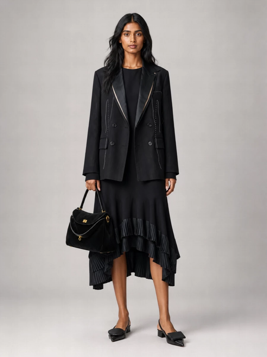 Sacai Leather Blazer