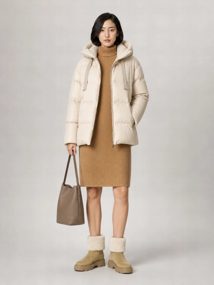 S Max Mara down parka coat