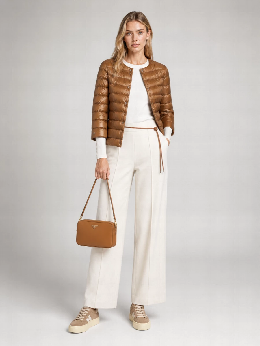 Herno Cropped Down Puffer Jacket