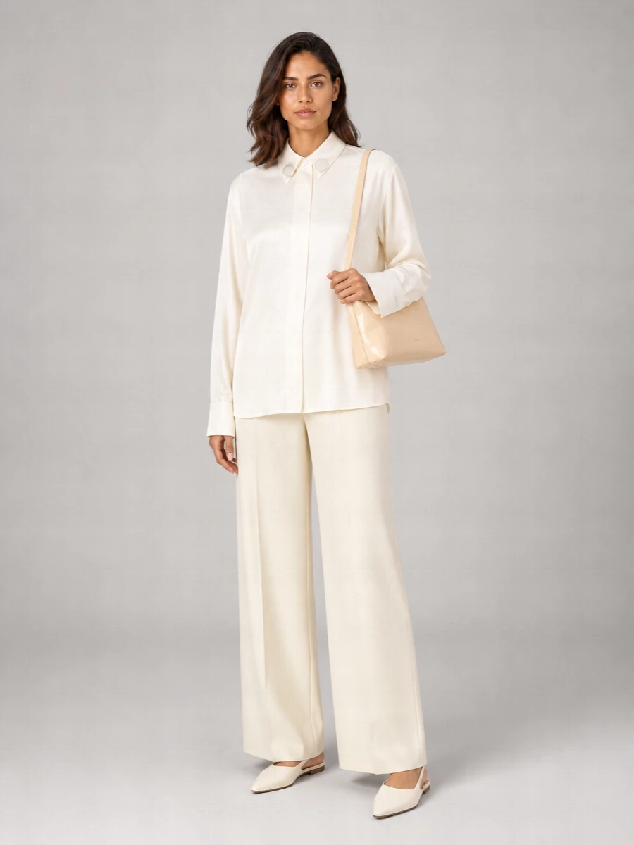 Jil Sander Viscose Satin Shirt