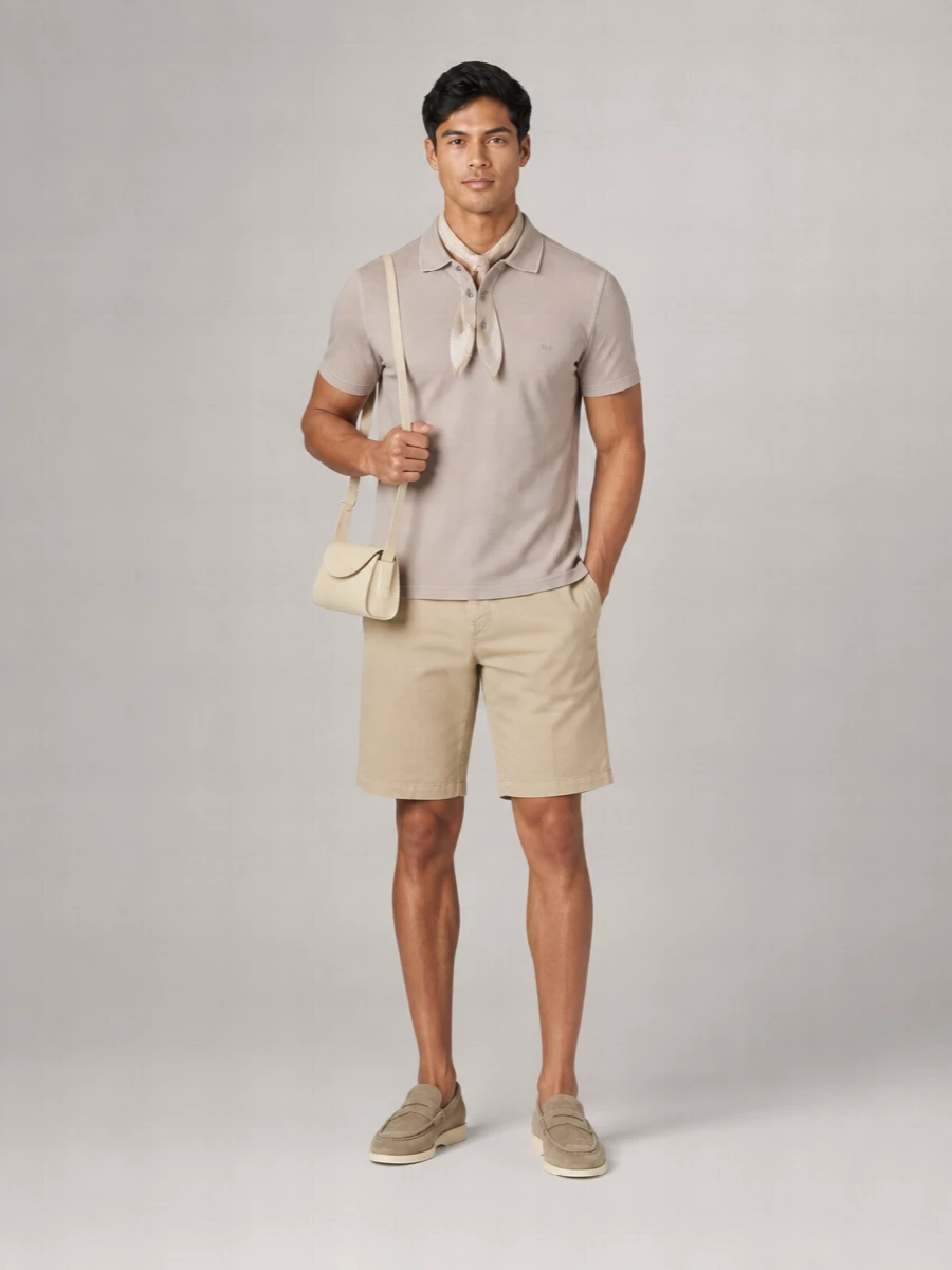 Fay Short-Sleeve Polo Shirt