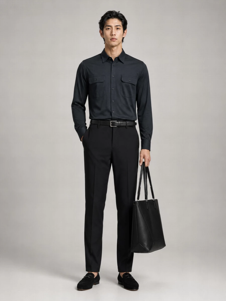 Tom Ford Silk Military Shirt