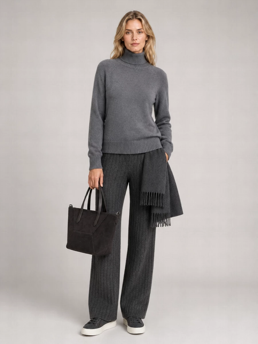 Brunello Cucinelli Cashmere Wide-Leg Trousers