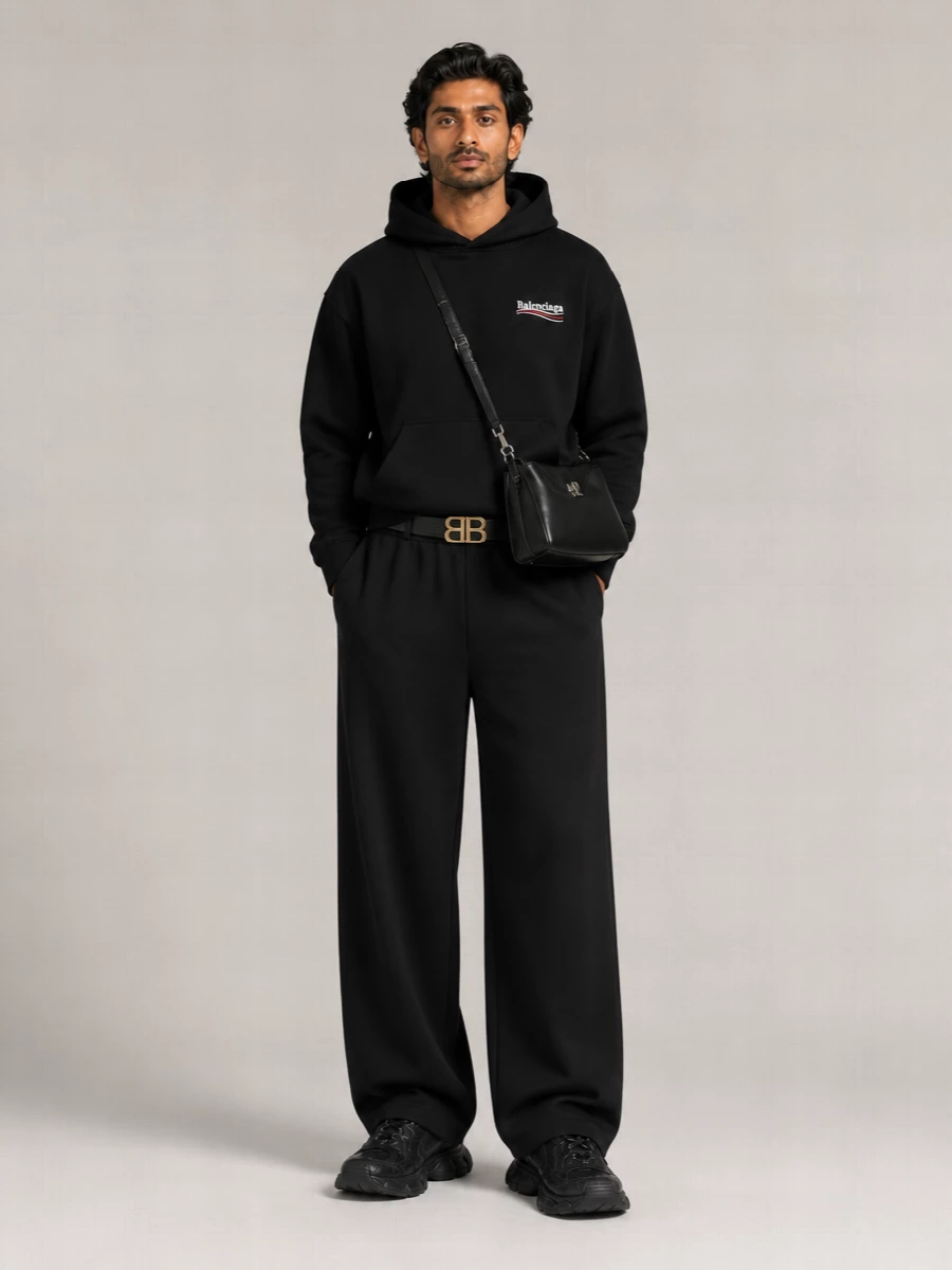Balenciaga Cotton Medium Fit Hoodie