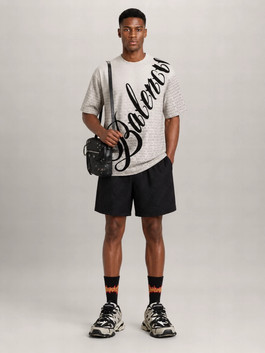 Balenciaga Cotton Crew-Neck T-Shirt
