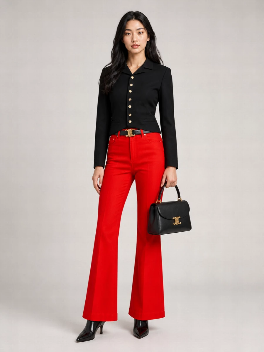 Celine mid-rise flared jeans