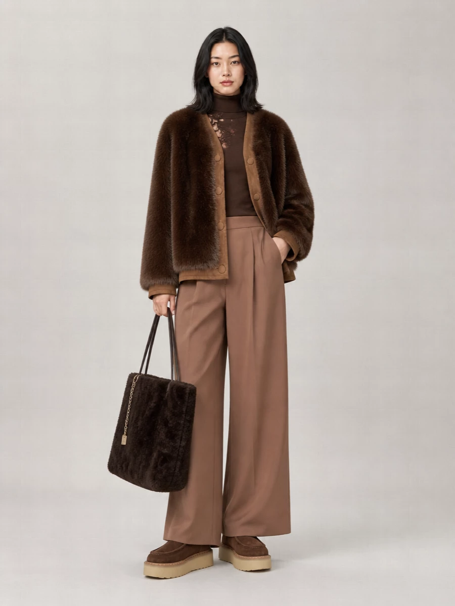 Ermanno Scervino Faux Fur Coat