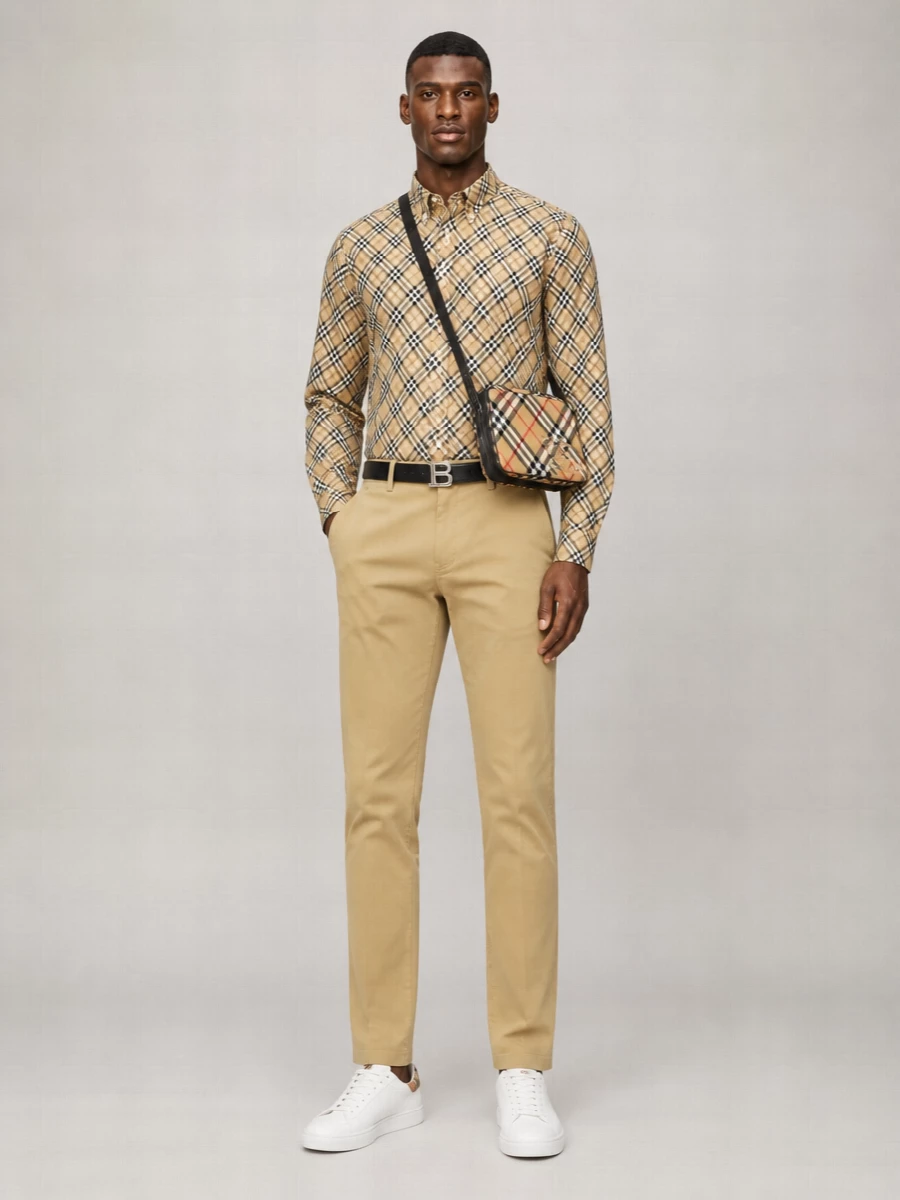 Burberry Embroidered Cotton Shirt