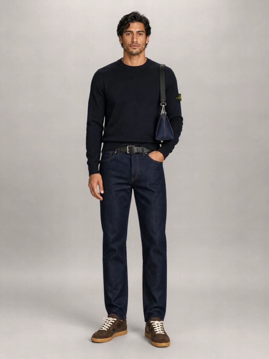 Stone Island Denim Straight-Leg Jeans