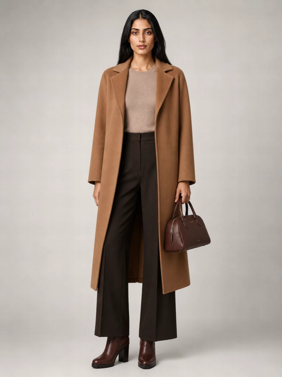 Max Mara cashmere belted long coat