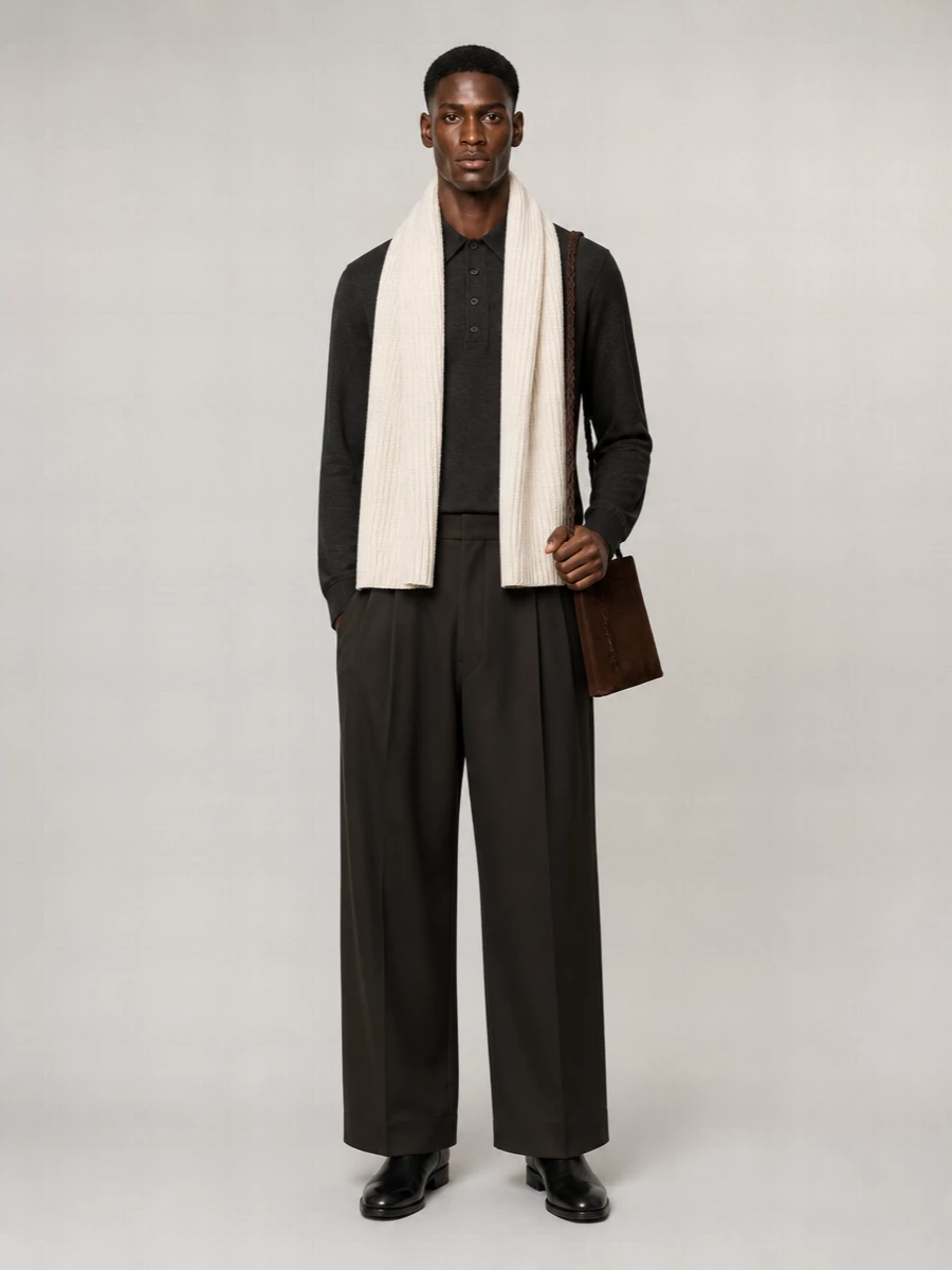 Lemaire Wool Polo Sweater