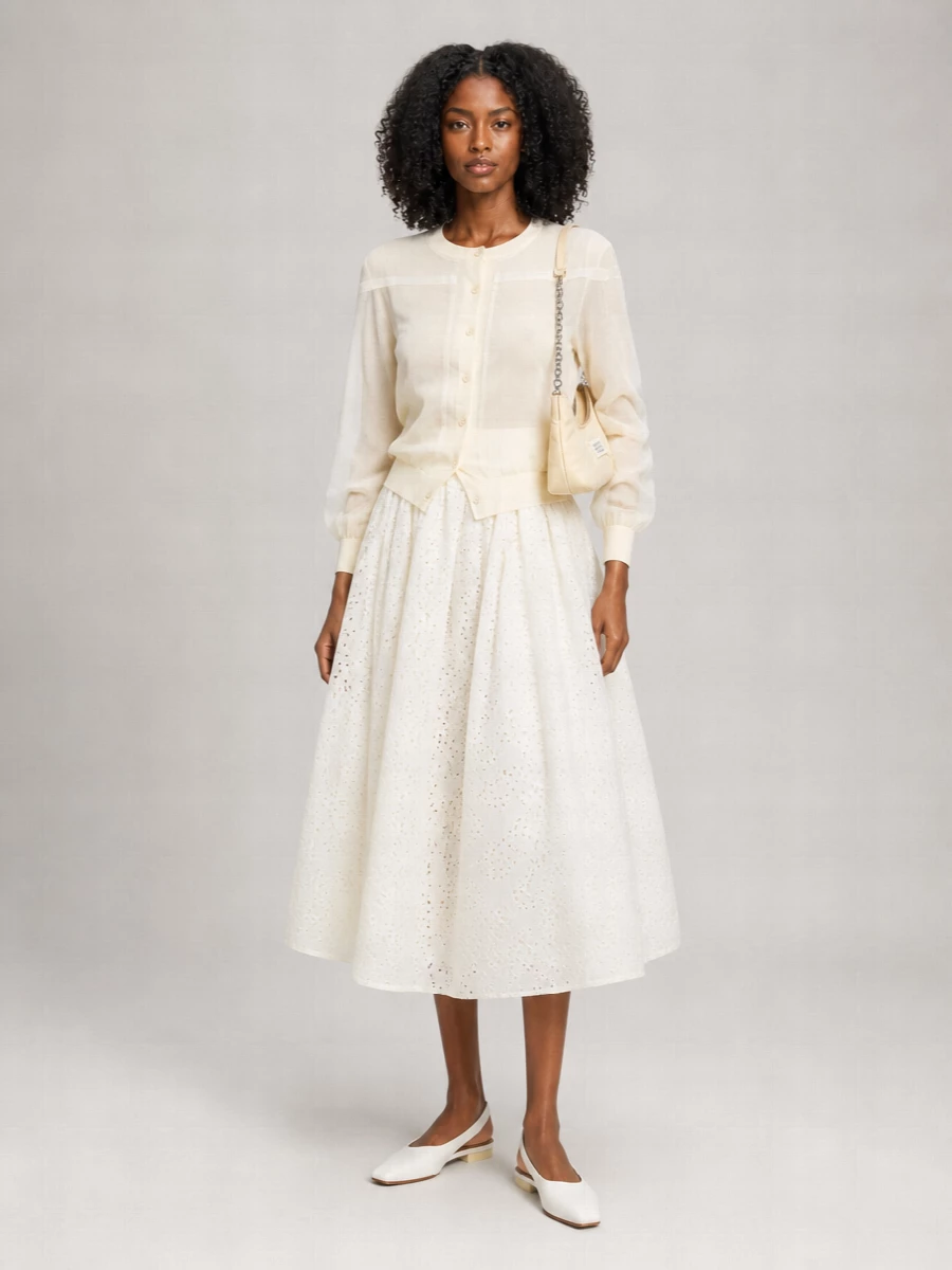 Comme Des Garçons Gathered Full Skirt