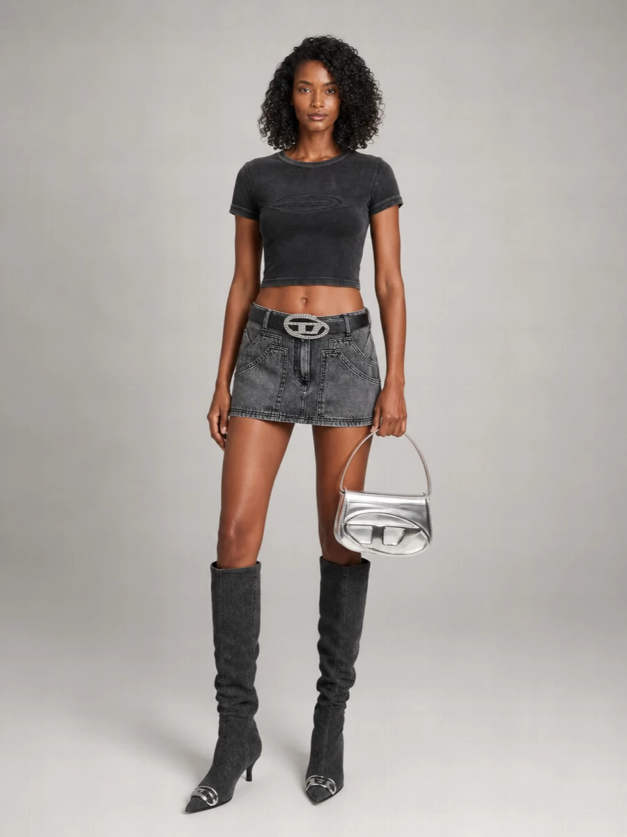 The Attico Cotton Multipocket Mini Skirt