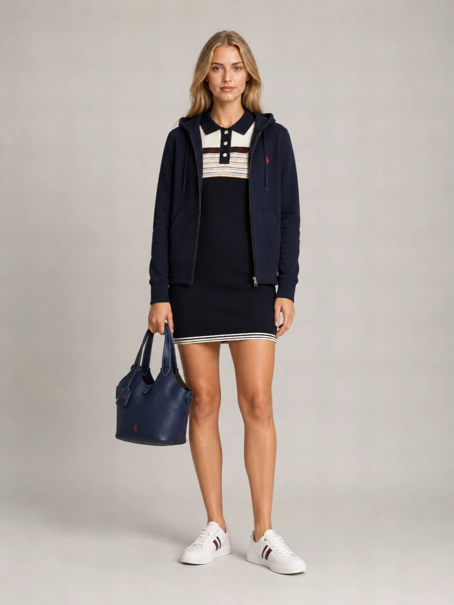Tommy Hilfiger Leather Lace-Up Sneakers