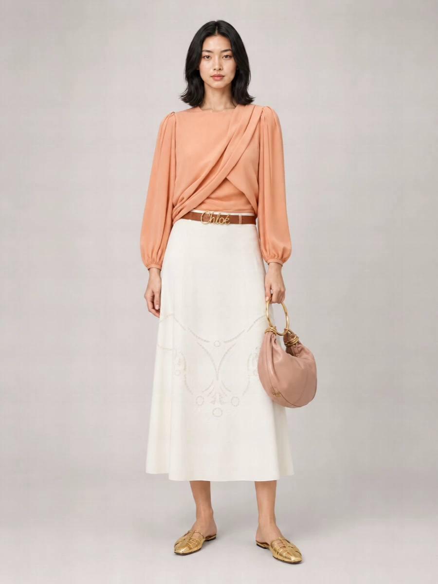 Chloé Silk Crepe Top