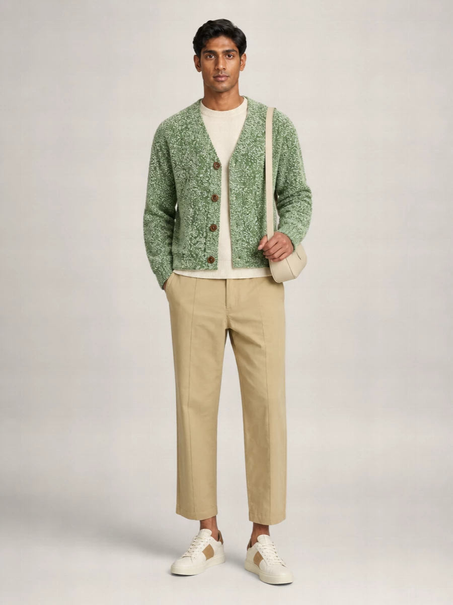 Séfr Wool Blend Oversized Cardigan