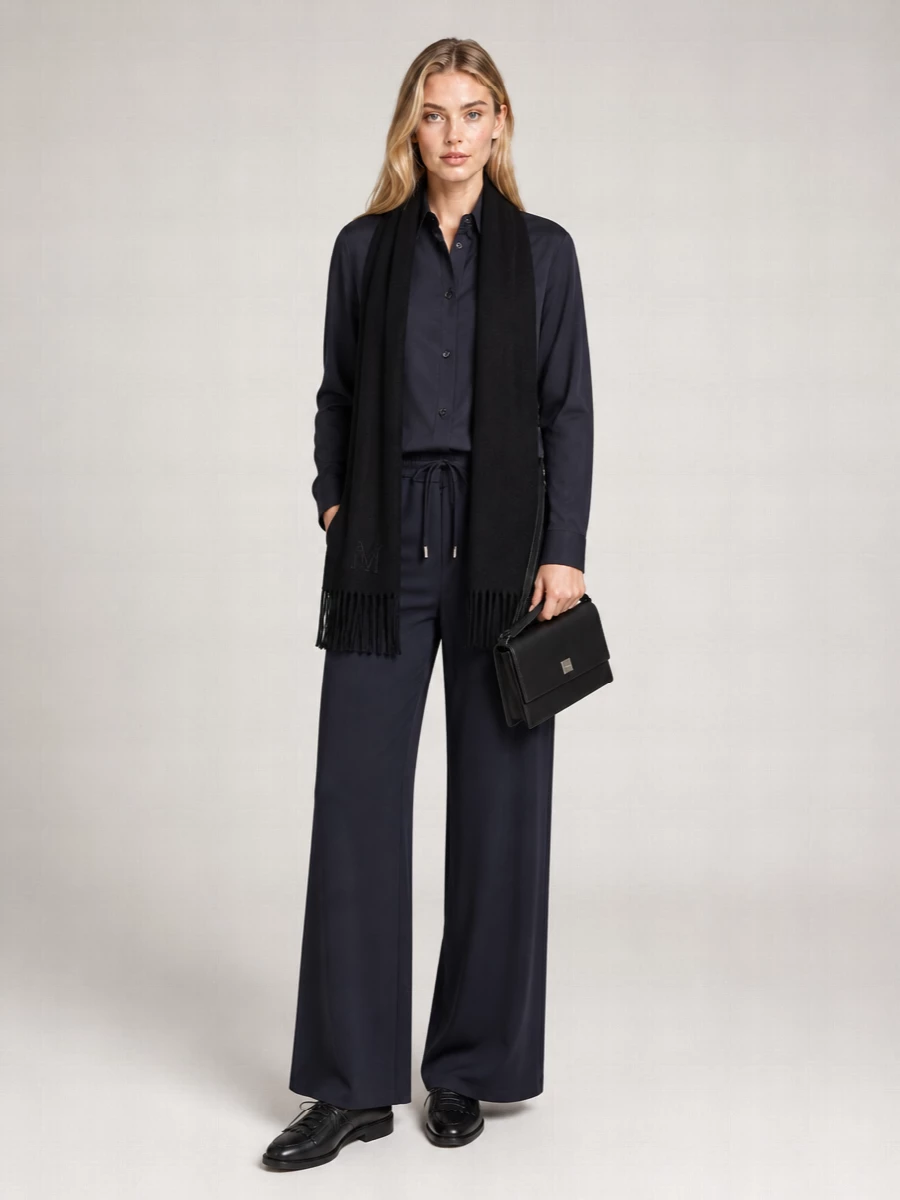 Max Mara virgin wool straight-leg trousers