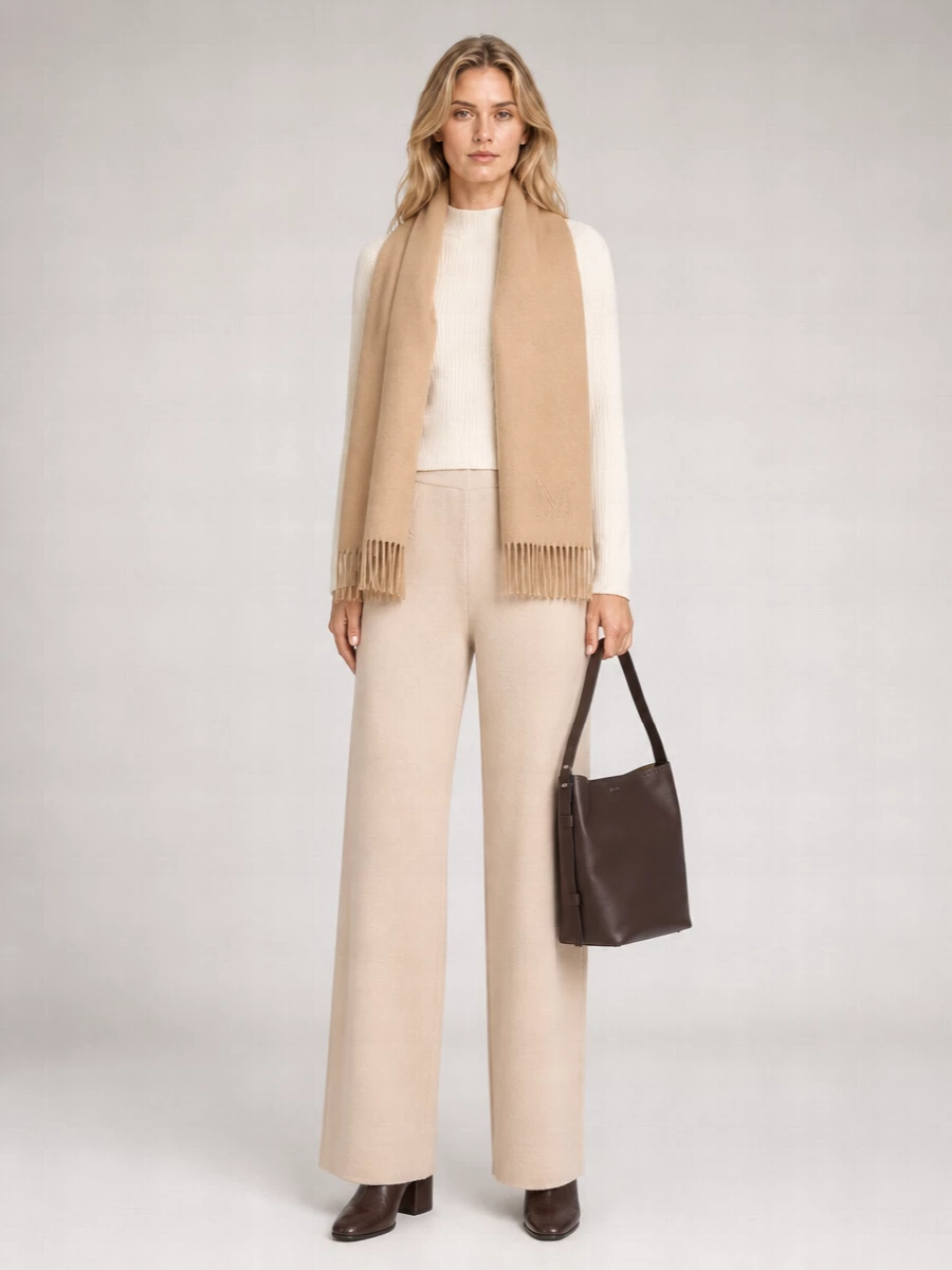 Max Mara 'Alba' Cropped Knit Sweater