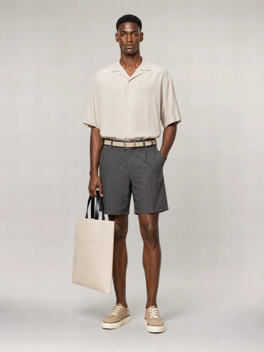 Gimaguas Linen Blend Bermuda Shorts