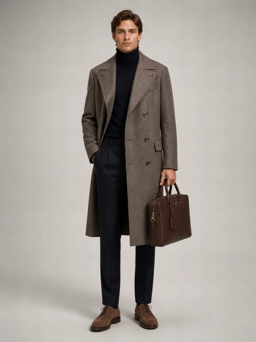 Brunello Cucinelli Virgin Wool Double-Breasted Suit Jacket