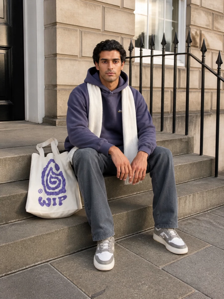 Represent hoodie washed charcoal pants sneakers