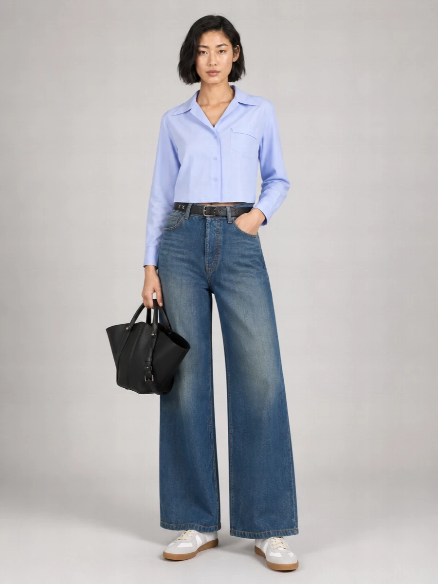 Maison Margiela Denim Wide Leg Trousers
