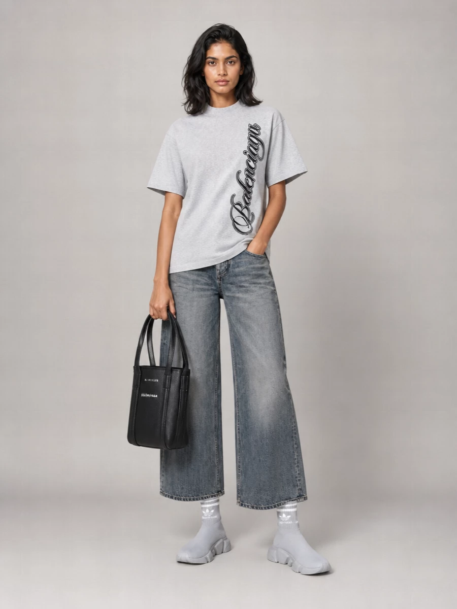 Balenciaga Cotton Medium Fit T-Shirt