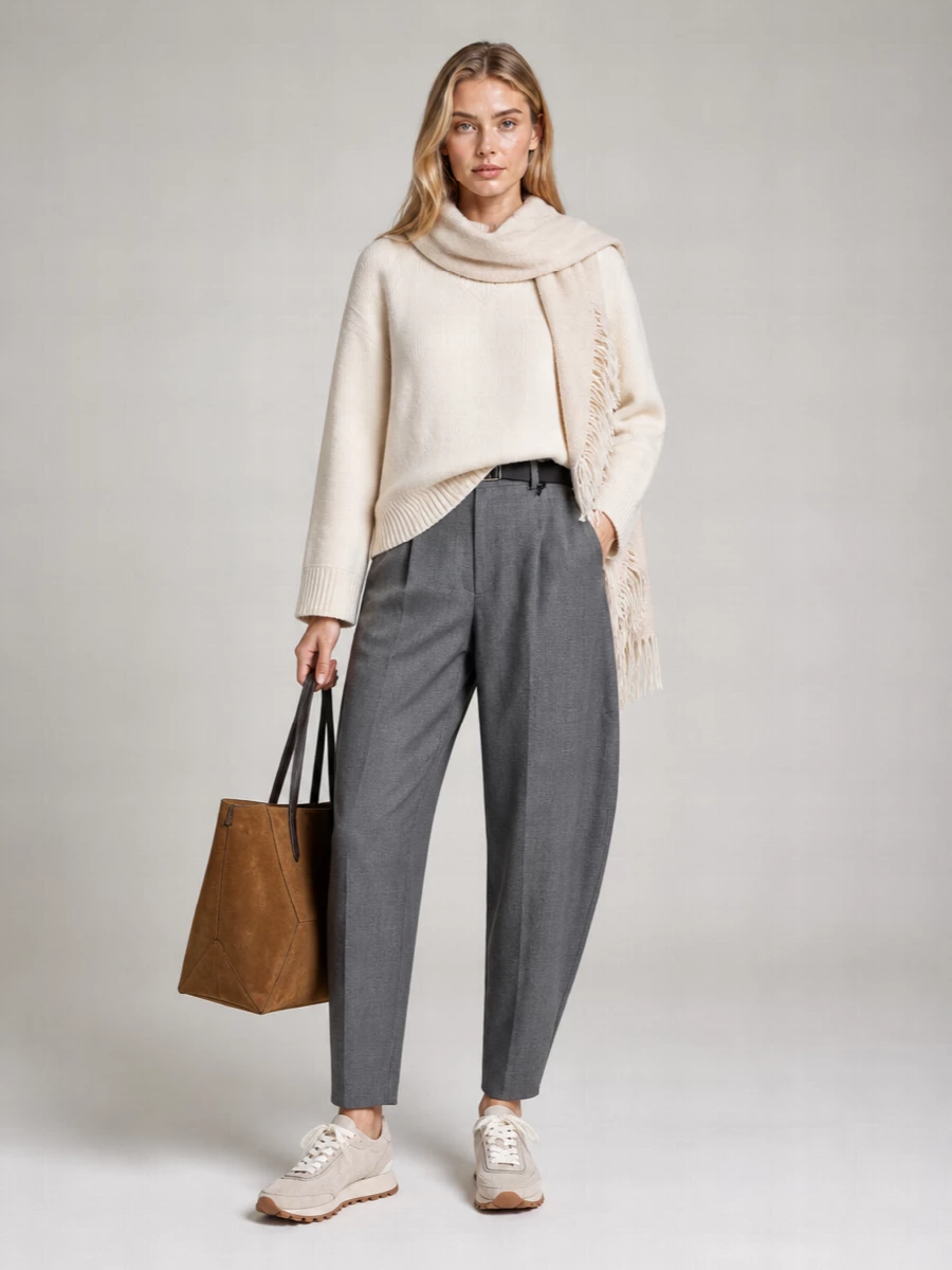 Sacai Cashmere Blend Crew Neck Sweater
