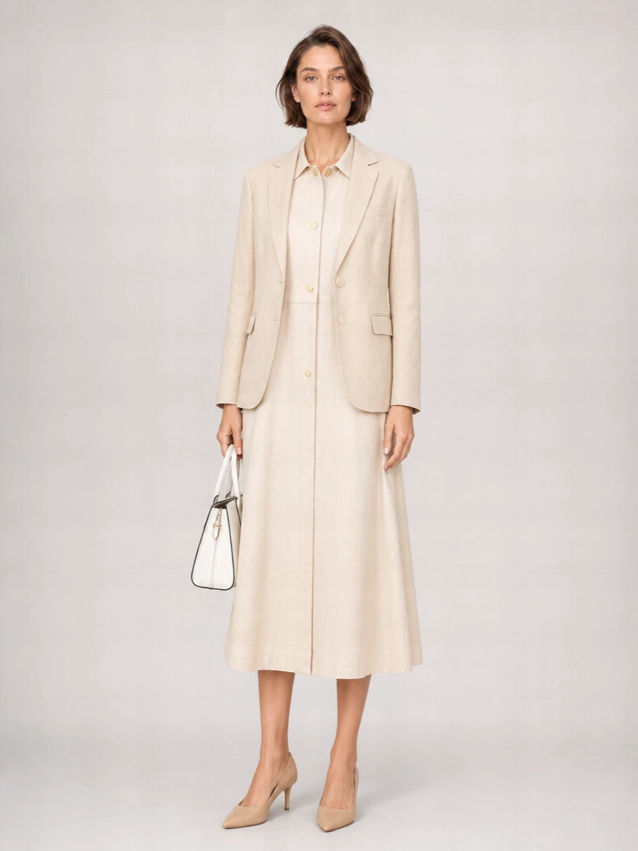 Michael Kors Linen Blend Blazer
