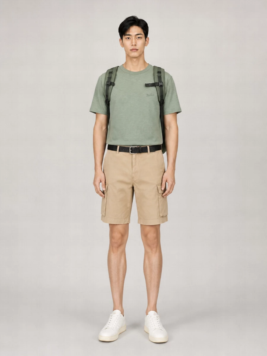 Woolrich Cotton Cargo Shorts