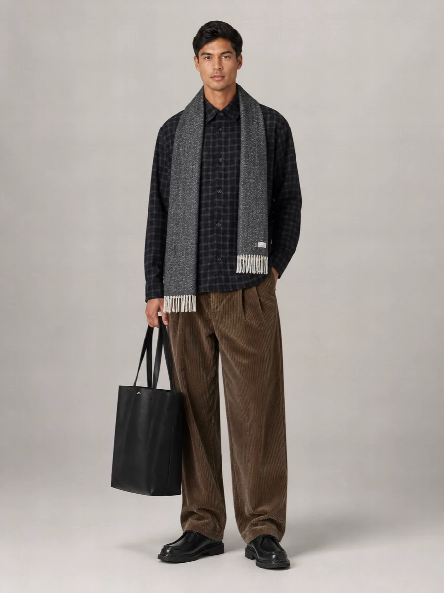 A.P.C. checked wool overshirt