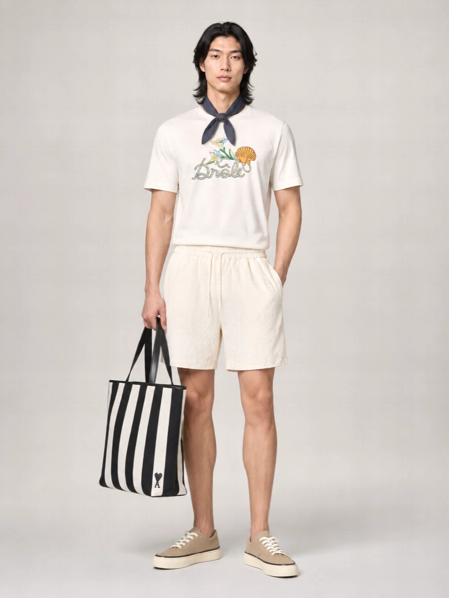 Drôle De Monsieur Printed Cotton T-Shirt