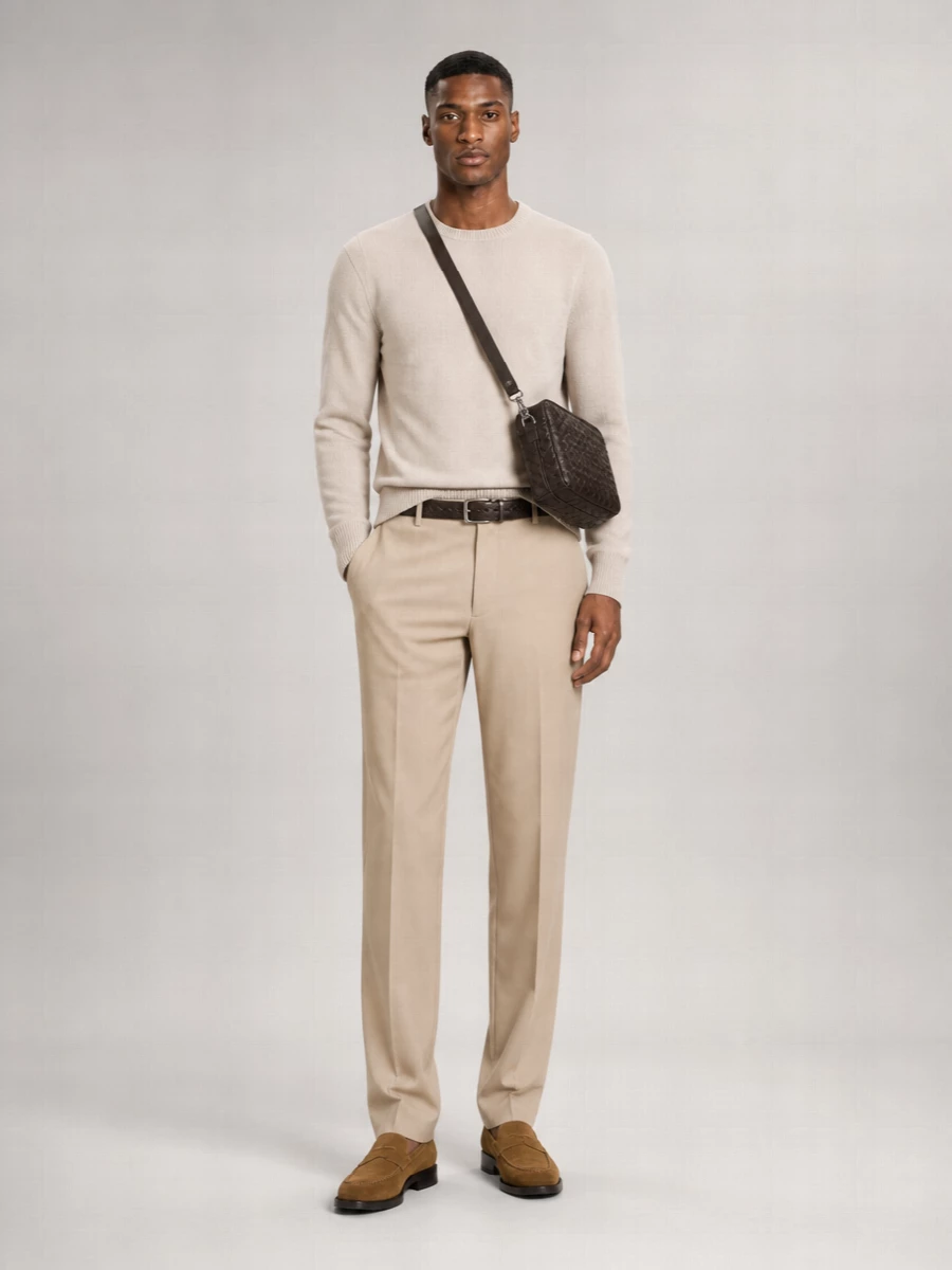 Lanvin Cotton Relaxed-Fit Chino Trousers
