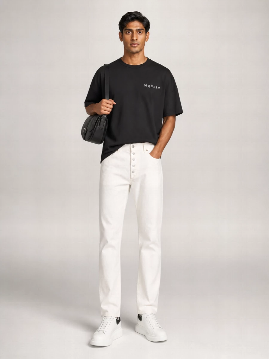 Alexander Mcqueen Leather Oversized Low-Top Sneakers