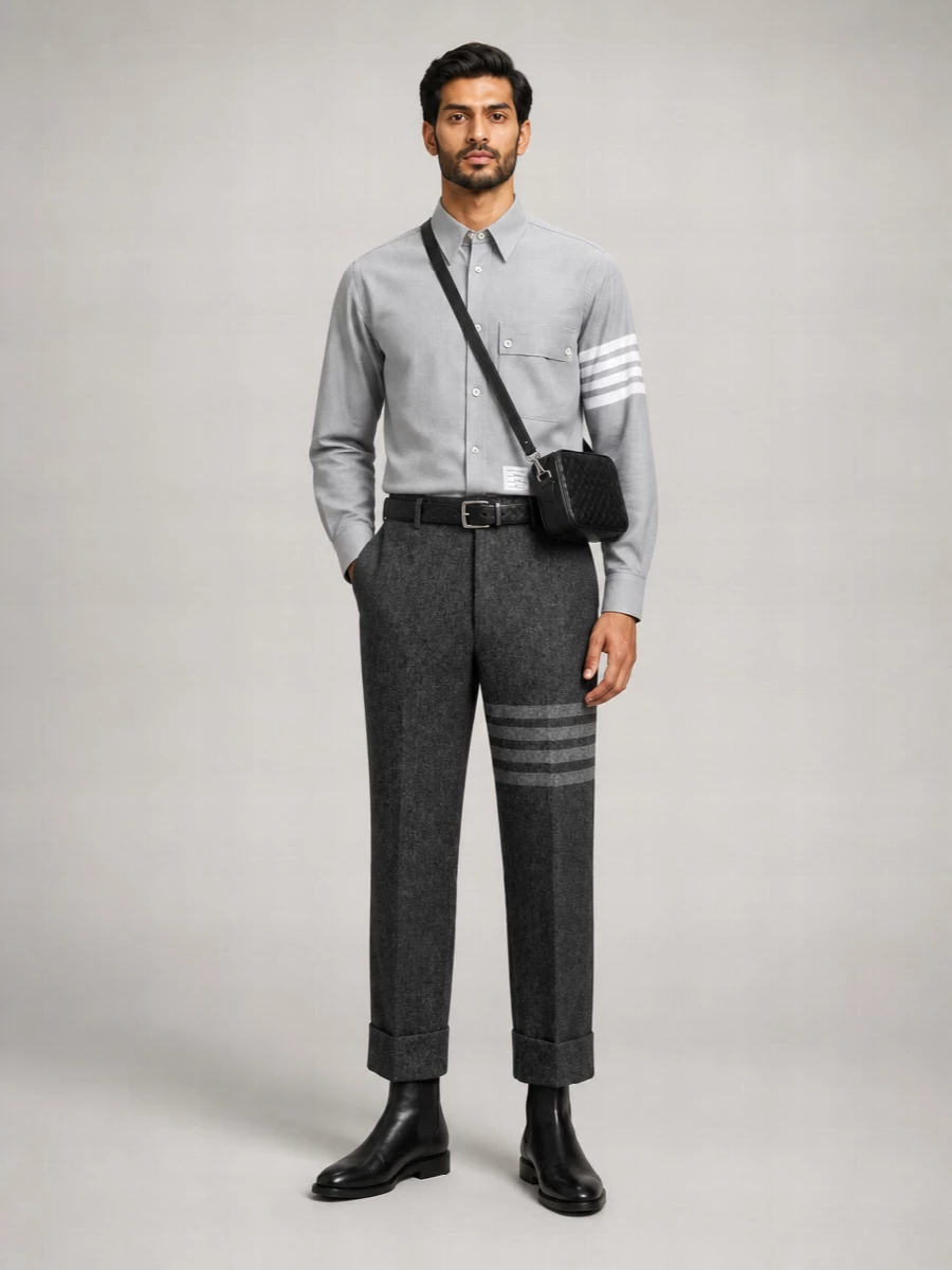 Thom Browne Cotton Flannel Shirt