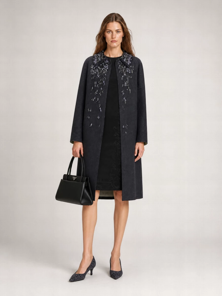 Prada Wool Prince Of Wales Single-Breasted Fitted Jacket