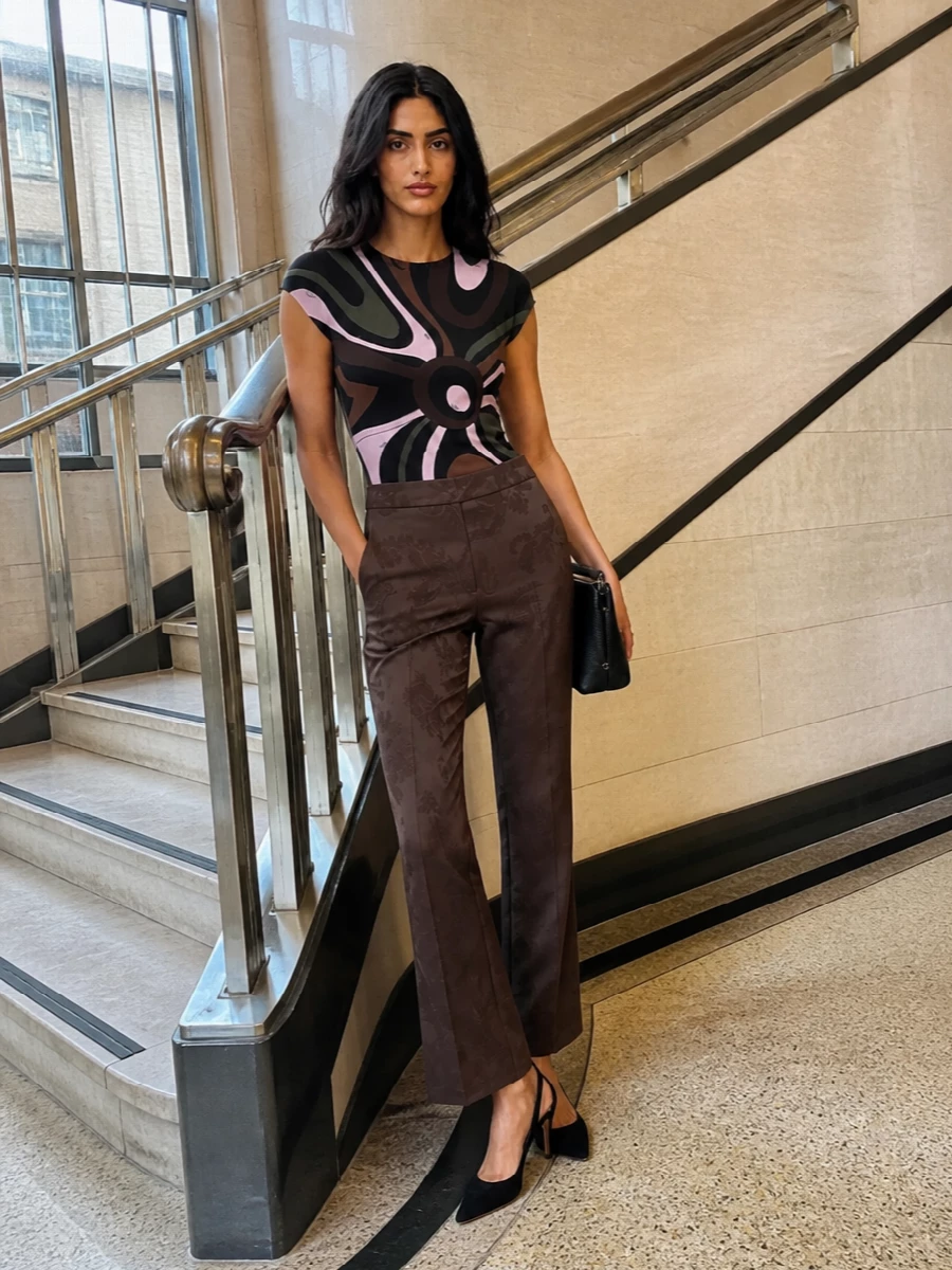 Pucci printed top etro paisley trousers outfit